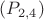 $(P_{2,4})$