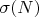 $\sigma (N)$