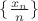 $\{\frac{x_n}{n}\}$