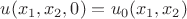 $u(x_1,x_2,0)=u_0(x_1,x_2)$