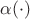 $\alpha(\cdot)$