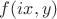 $f(ix,y)$