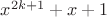 $x^{2k+1}+x+1$
