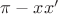 $\pi - xx'$