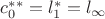 $c_0^{**}=l_1^*=l_{\infty}$