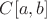 $ C[a,b]$