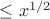 \le x^{1/2}
