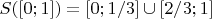 $S([0;1])=[0;1/3]\cup [2/3;1]$