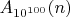 $A_{10^{100}}(n)$