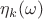 $\eta_k(\omega)$