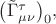$\bigl(\tilde{\Gamma}^\tau_{\mu\nu}\bigr)_0,$