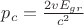 $p_c=\frac{2vE_{gr}}{c^2}$