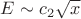 $E\sim c_2\sqrt{x}$ $E\sim c_2\sqrt{x}$