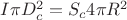 $I \pi D_{c}^2=S_{c} 4 \pi R_{з}^2$