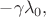 $-\gamma\lambda_0,$