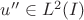 $u''\in L^2(I)$