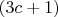 $(3c+1)$