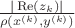 $\frac{|\operatorname{Re}(z_k)|}{\rho(x^{(k)},y^{(k)})}$ $\frac{|\operatorname{Re}(z_k)|}{\rho(x^{(k)},y^{(k)})}$