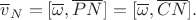 $\overline v_N=[\overline\omega,\overline{PN}]=[\overline\omega,\overline{CN}].$