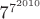 7^{7^{2010}}