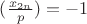 $(\frac{x_{2n}}{p})=-1$