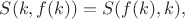 $S(k,f(k))=S(f(k),k),$