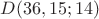 $D(36,15;14)$