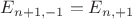 $E_{n+1,-1}=E_{n,+1}$