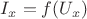 $I_x = f(U_x)$