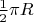 $\frac12\pi R$