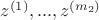 $z^{(1)}, ... , z^{({m_2})}$