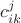 $c^j_{ik}$