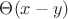 $\Theta(x-y)$