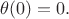 $\theta(0)=0.$