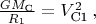 $\frac{GM_{\text{С}}}{R_1} = V_{\text{С1}}^2 \, ,$