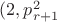 $(2,p^2_{r+1}$