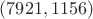 $(7921,1156)$