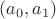 $(a_0,a_1)$