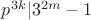 $p^{3k}|3^{2m}-1$ $p^{3k}|3^{2m}-1$