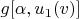 $g[\alpha,u_1(v)] $