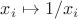 $x_i \mapsto 1/x_i$