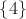 $\{4\}$