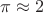 $\pi\approx 2$