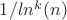 $1/ln^k(n)$