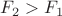 $F_2 > F_1$