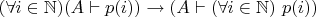 $(\forall i \in \mathbb{N}) (A \vdash p(i)) \rightarrow (A \vdash (\forall i \in \mathbb{N})~ p(i))$