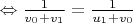 \Leftrightarrow \frac{1}{v_0+v_1}=\frac{1}{u_1+v_0}