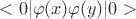 $<0|\varphi(x)\varphi(y)|0>$