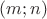 $(m;n)$