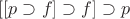 $[[p\supset f]\supset f]\supset p$